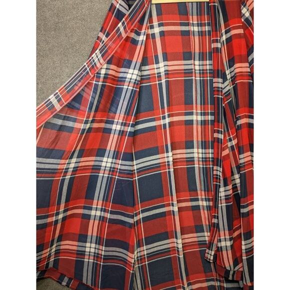 Torrid 0 Chiffon Maxi High Low Kimono Womens Large Sheer Lightweight Open Front - Picture 2 of 15